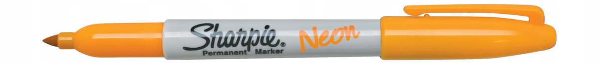 Sharpie Permanente Marker - Neon Oranje, UV-actief