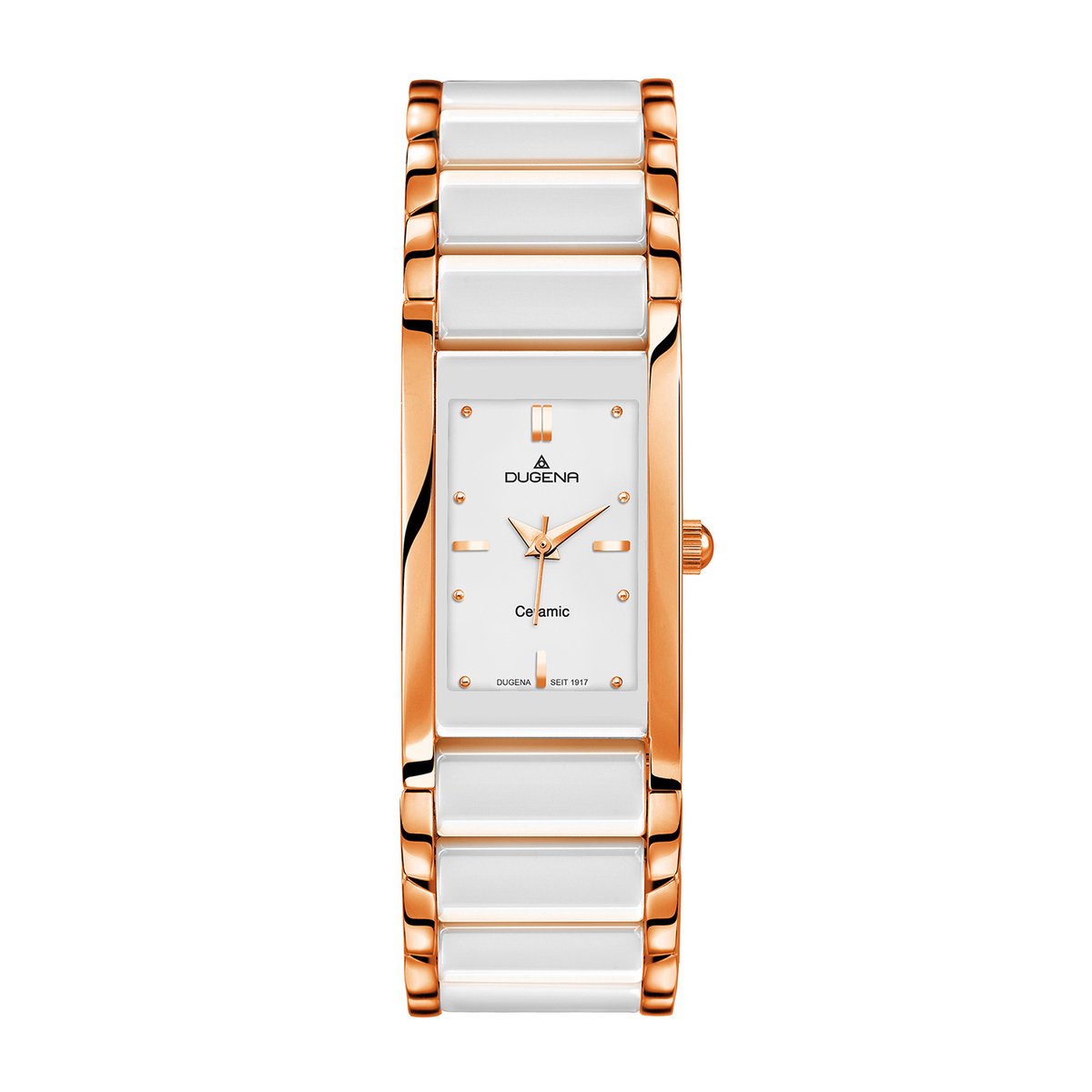 Dugena - 4460590 - Polshorloge - Women - Kwarts - Quadra Ceramica