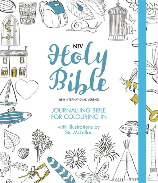 NIV Heilige Bijbel, Journaling Bijbel om in te kleuren, met illustraties van Stu McLellan.