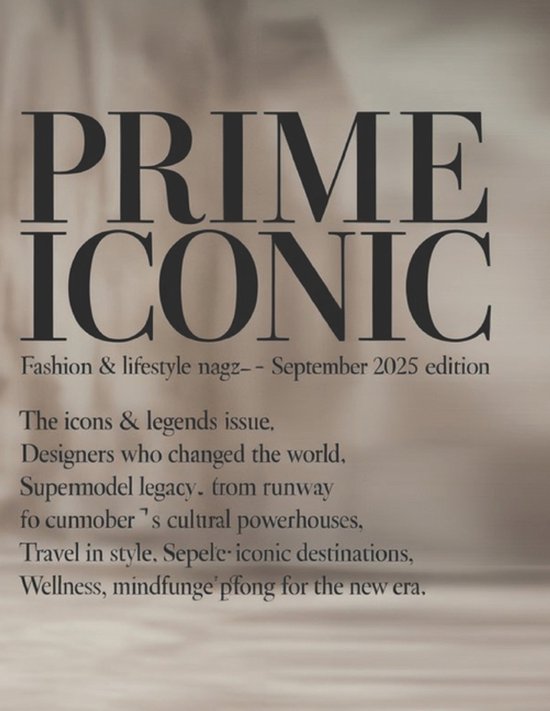 Prime Iconic: Fashion & Lifestyle Magazine- Prime Iconic - cover