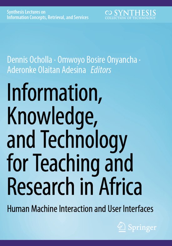 Synthesis Lectures on Information Concepts, Retrieval, and S ... - cover