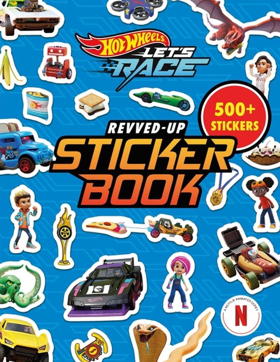 Hot Wheels Let's Race: Revved-Up Sticker Book - cover