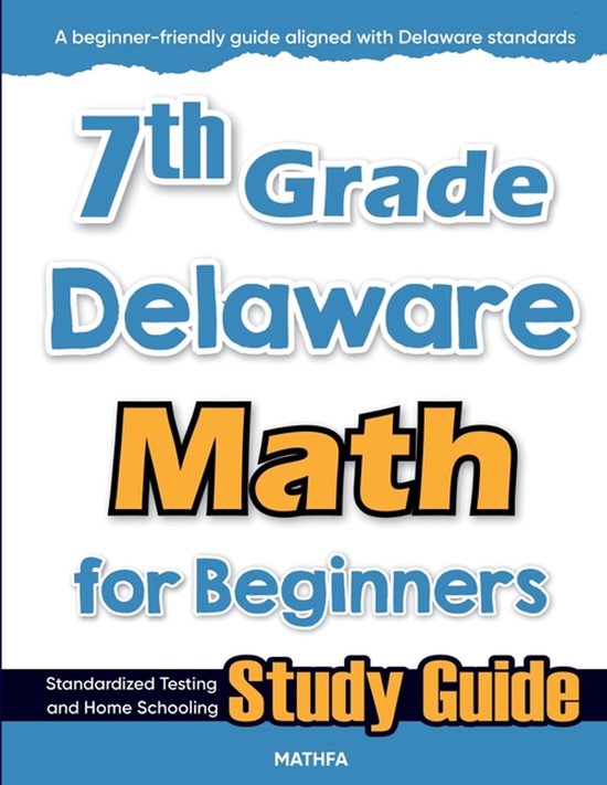 7th Grade Delaware Math for Beginners - cover