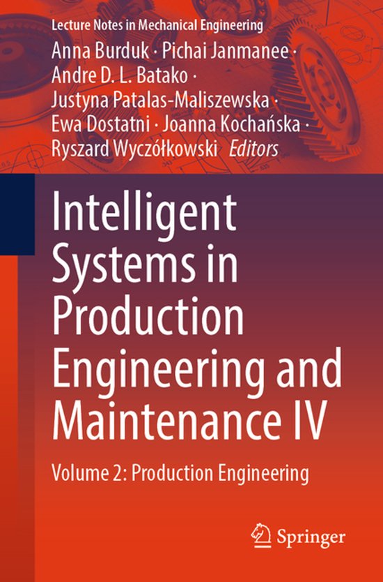 Lecture Notes in Mechanical Engineering- Intelligent Systems ... - cover