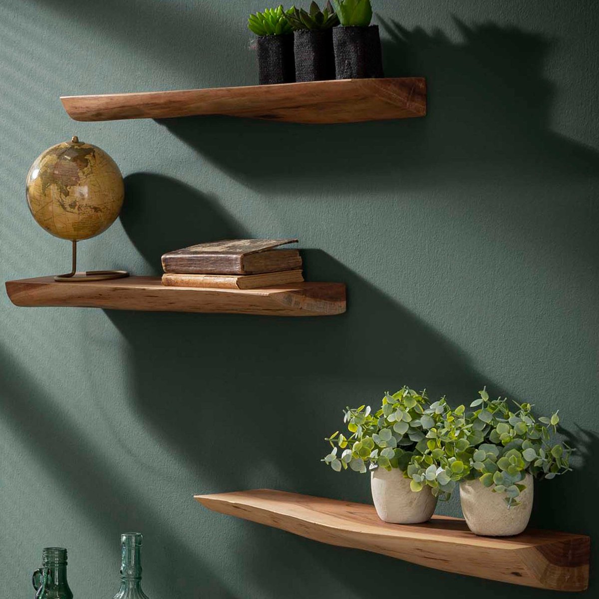 Wandschap edge 60cm - set van 3