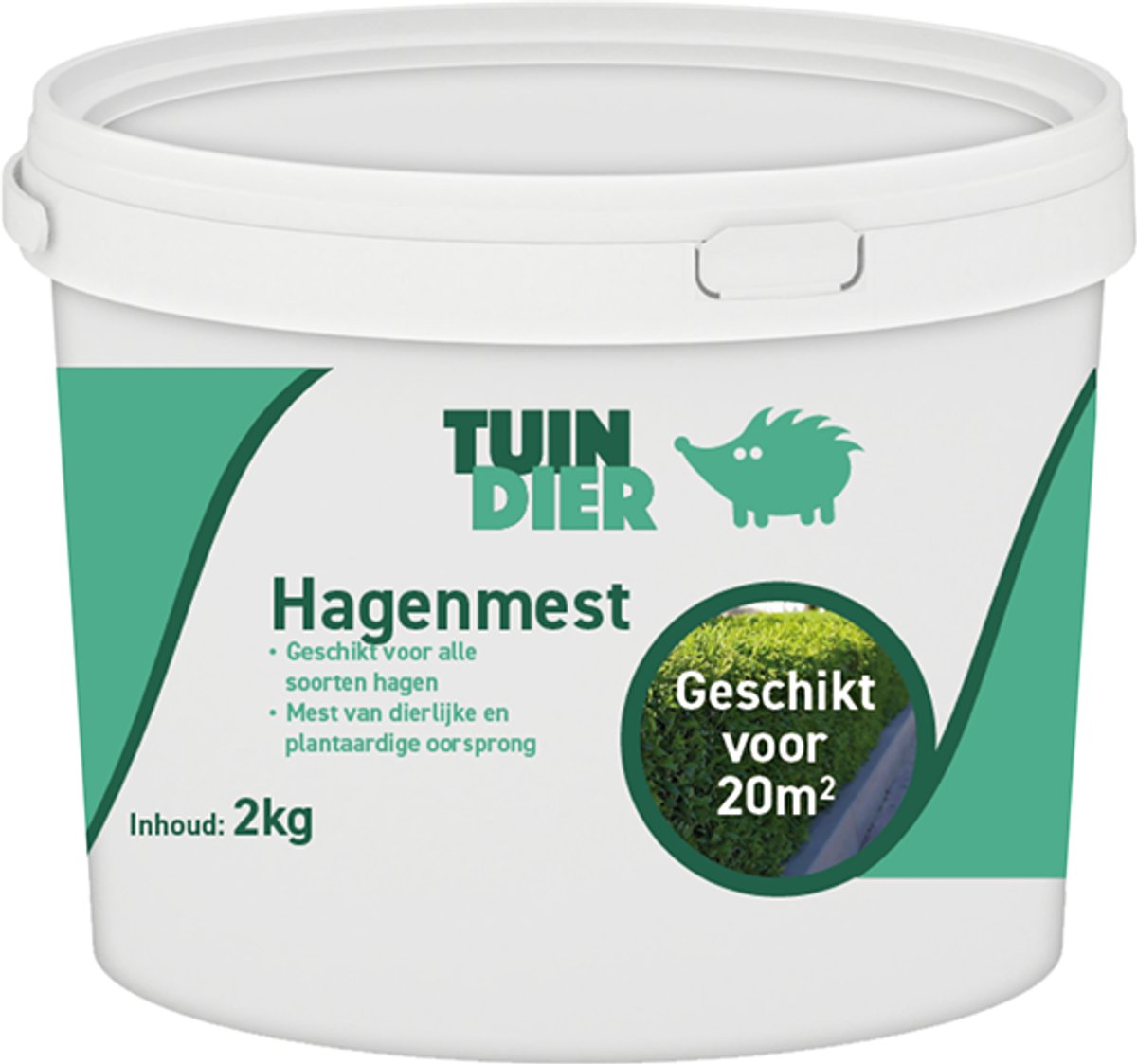 Hagen mest | TUIN-DIER® | Hagen meststof | Hagen voeding | Mest heg | Hagenmest | In handig bewaaremmer | 2.000 gram | 2 kilogram