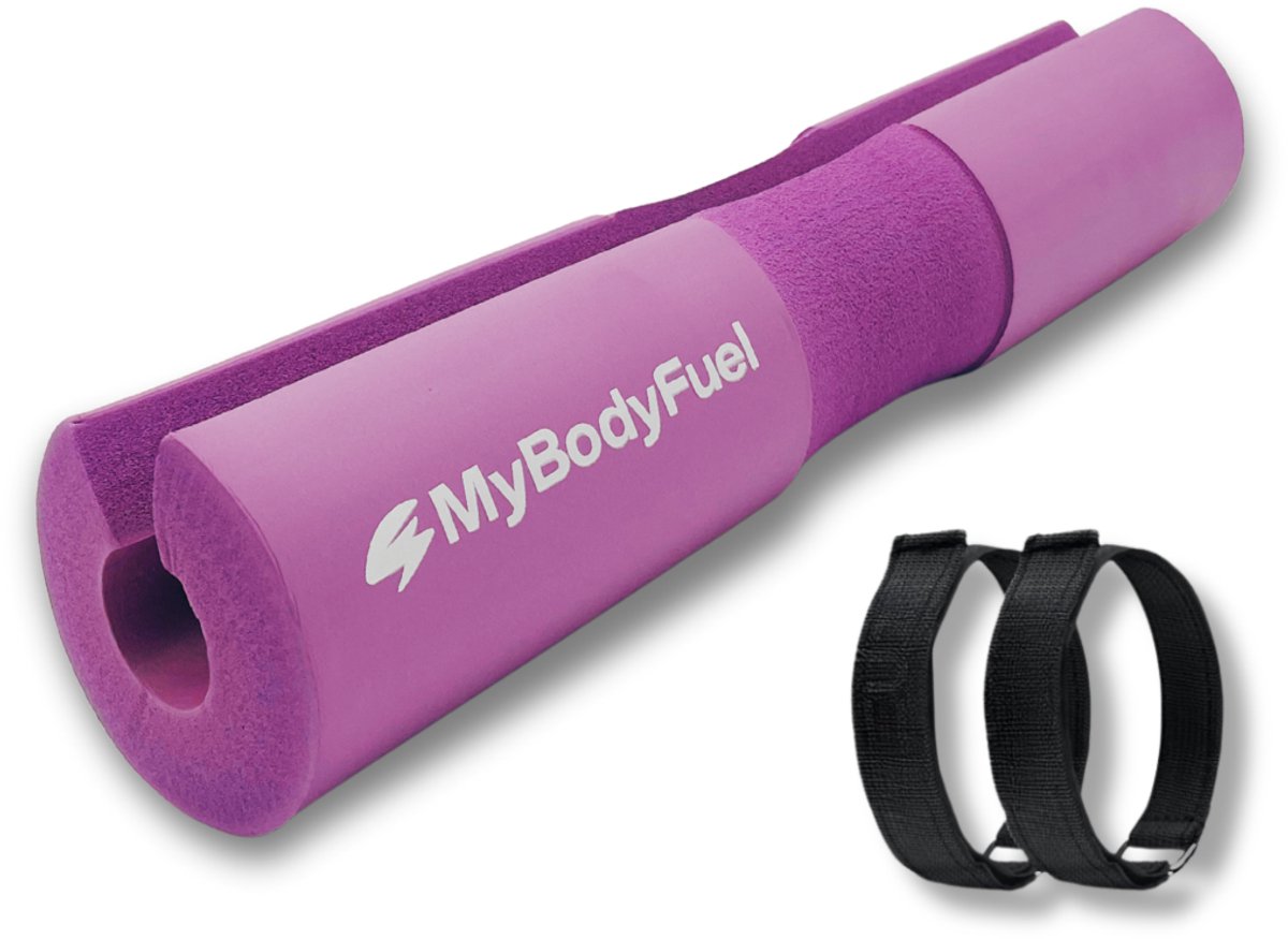 MyBodyFuel - Barbell pad - Voor Squat & Hip Thrust - Nekbeschermer voor halterstang - Squat Pad/Kussen - Paars