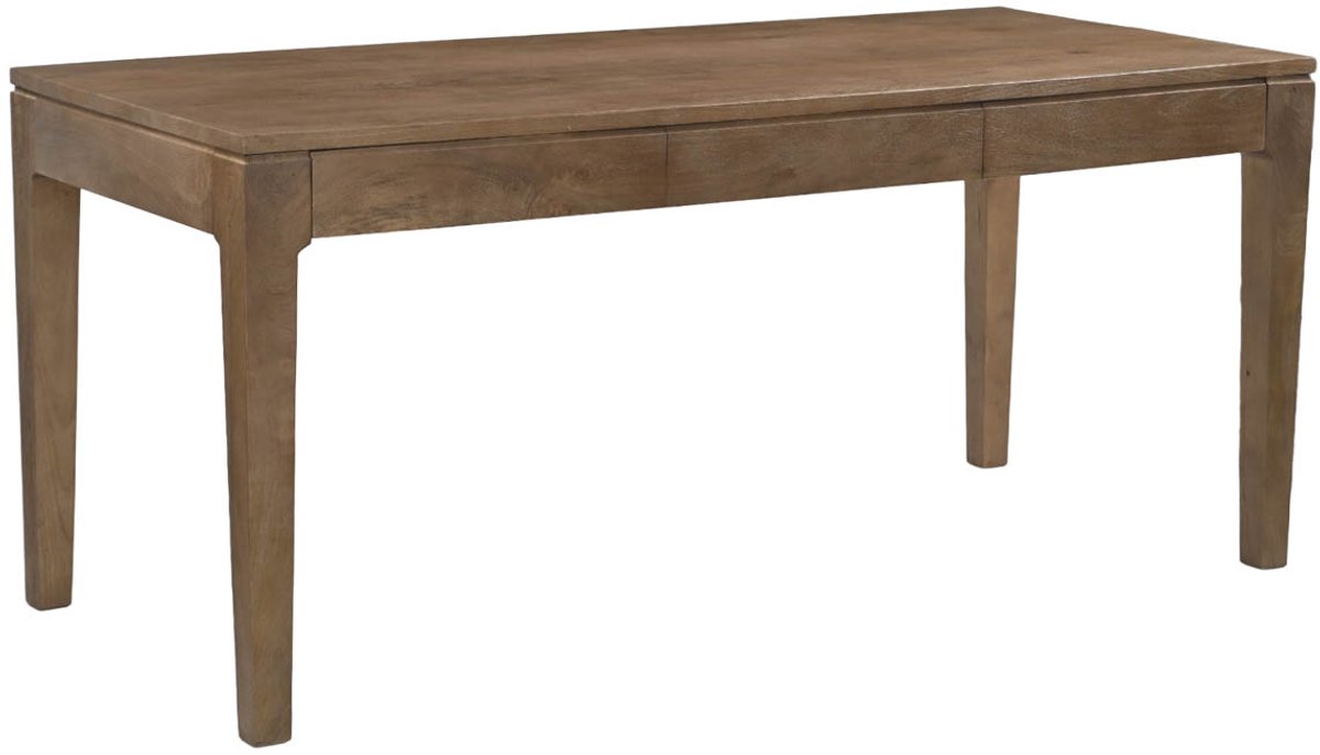 DÉJA Living Bureau Maro - Donkerbruin Hout - Incl. Opbergruimte - 180cm