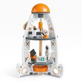 Jouet Navette Spatiale YULEYU – Fusée Avec Son Et Vapeur – 3 Figurines Astronautes – Cockpit Ouvrant Et Voiture Lunaire – Cadeau Spatial