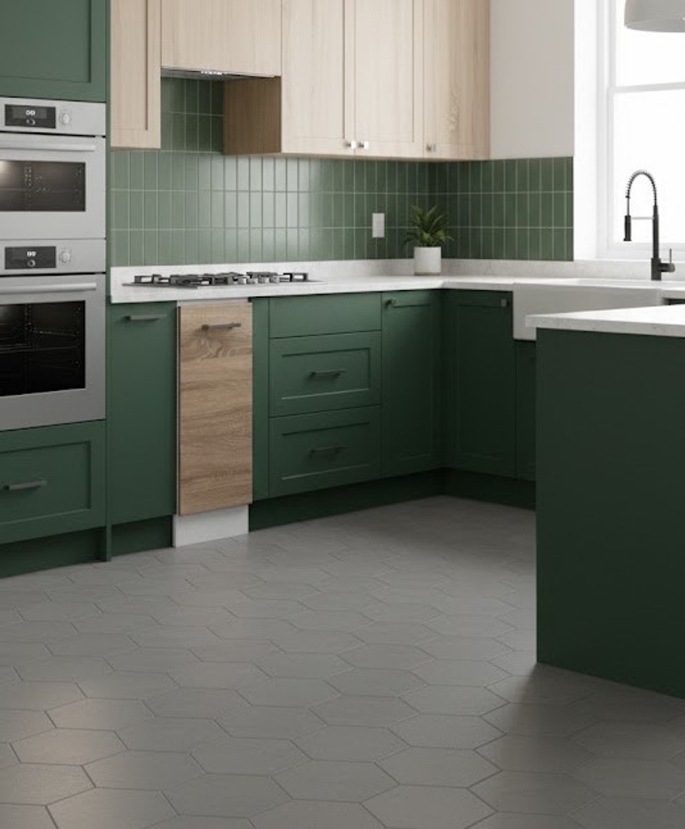 Luxe Keukenkast “R-Line Elite” – Modulaire Wand- & Onderkast – Zwarte Keukenmeubelset met Verstelbare Legplanken – Moderne Keukenopbergkast – 46x30x81,6 cm – Elegant Design & Eenvoudige Montage