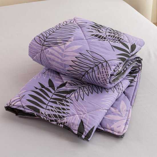 Hoesloos Dekbed - 240x200cm – Wasbaar, Ademend en Zacht – Paars