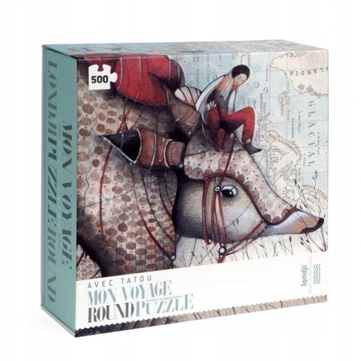 Londji Puzzel 500 Stukken 'Mon Voyage' - Rond