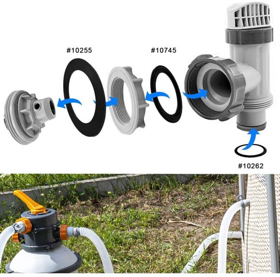 6 stuks O-rubberen mondstukken - O-ring reserveonderdeel geschikt voor Bestway Intex afdichting - zwembad O-ring afdichtringen geschikt voor Intex afdichtingsring zwembadpomp, afdichting zandfilterinstallatie zwembad — afbeelding 2