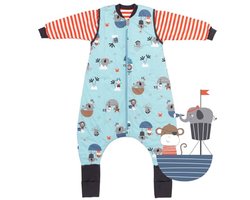 schlummersack Slaapzak voor baby's, het hele jaar door, Oeko-Tex, babyslaapzak met mouwen, afneembaar, 2,5 TOG, babyslaapzak voor het hele jaar door, slaapzak voor baby's, katoen