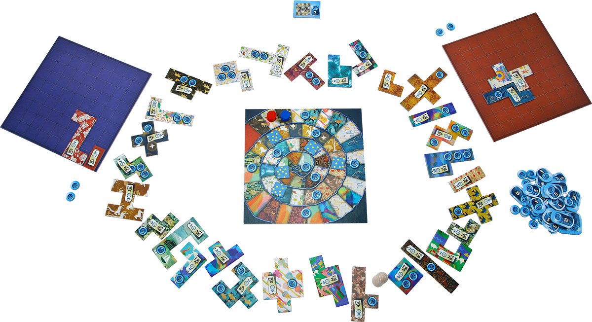 999 Games - Patchwork - Twee speler spel - Uitdagende puzzel voor 2! - Door de eenvoudige spelregels in combinatie met tactische uitdaging is Patchwork leuk voor iedereen! — afbeelding 4