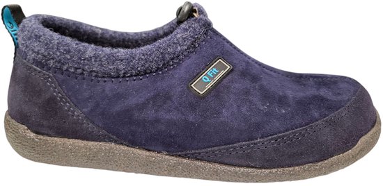 Pantoufles femmes Q Fit Bern 3 en nubuck bleu pour femme - Blauw - 39