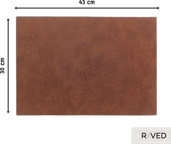 Sets de Napperons Raved Vera - Set de 6 pièces - Koper - Plastique - Table à manger - Sous-couche - Hydrofuge