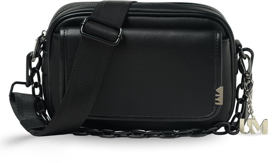 Vertex Chain – Sac bandoulière unisexe – Zwart – Hydrofuge et chaîne en fer – UrbanMesh