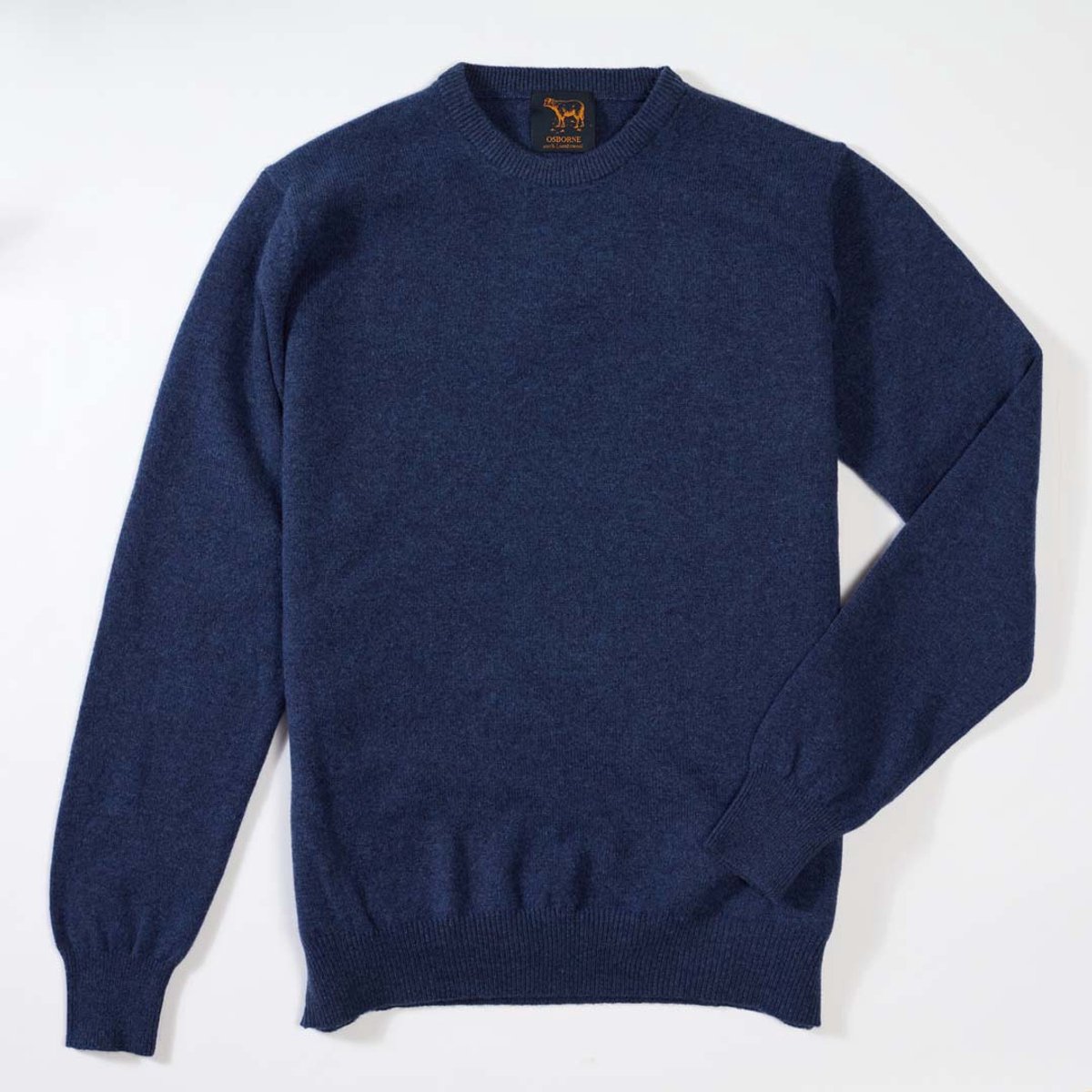 Osborne Knitwear Trui met ronde hals - Sweater heren in Lamswol - Pullover Heren - Rhapsody - L