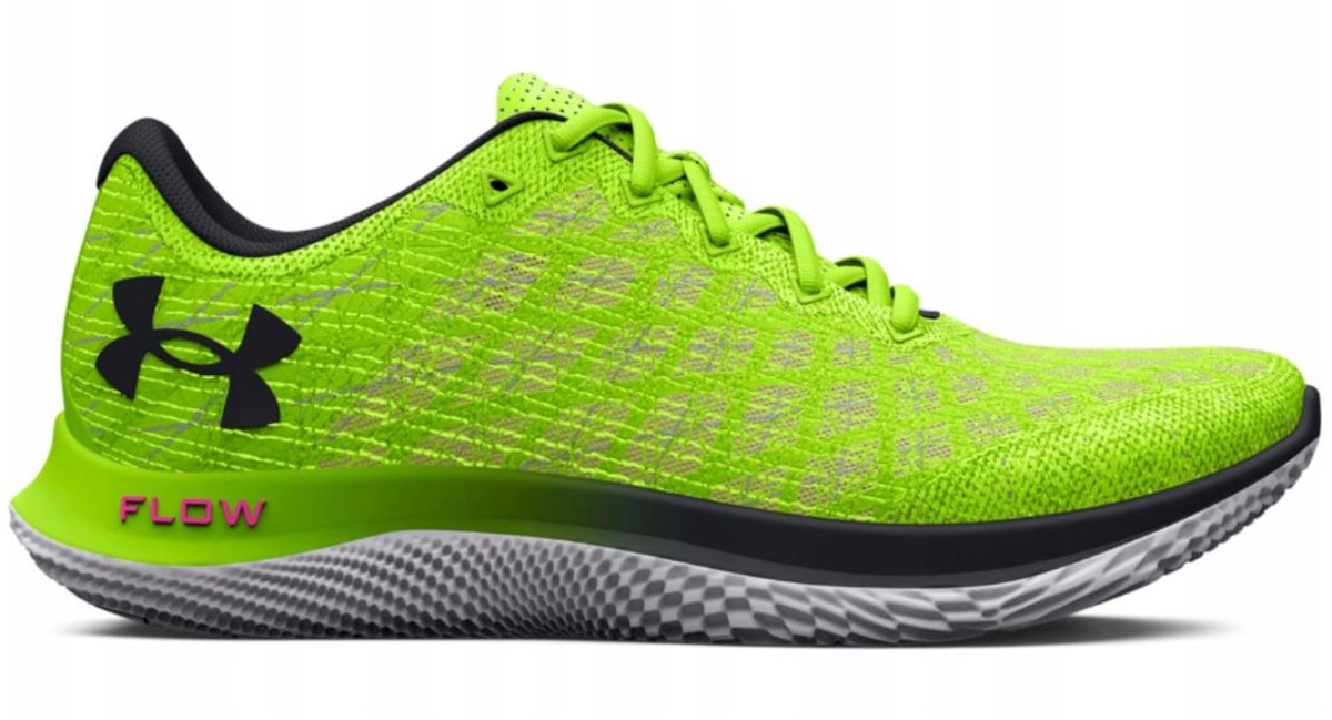 Under Armour hardloopschoenen voor heren, geel, Flow Velociti Wind 2