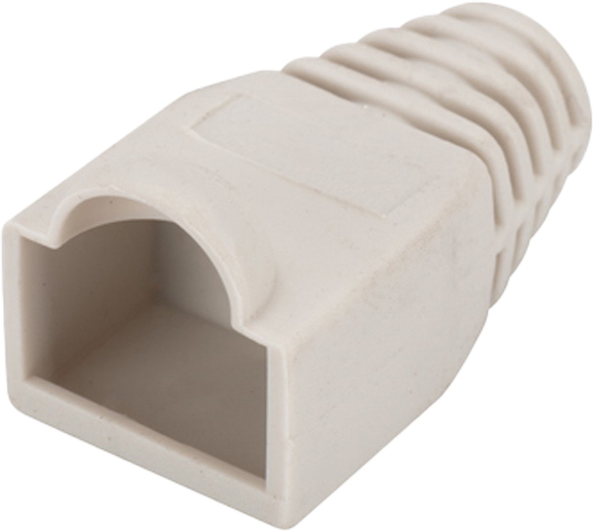 Netwerkplug huls voor RJ45 connectoren - kabel tot ⌀6mm - Grijs - 10 stuks