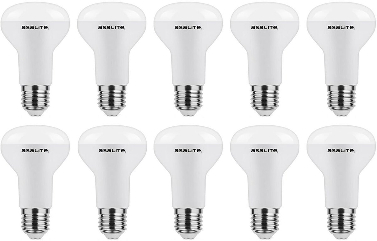 Asalite LED Lamp R63 E27 Fitting - 10W = 50W - 720 Lumen - 3000K Warm Wit Licht - Niet Dimbaar - 220-240V - 10 stuks