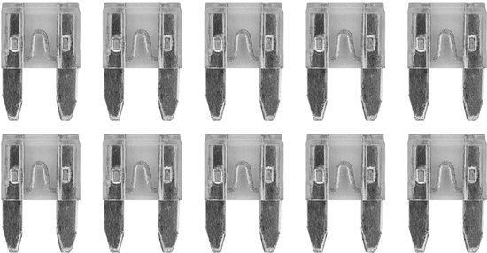 Fusibles ProRide Mini 25A - Wit - Convient pour voiture, bateau et camping-car - 10 pièces