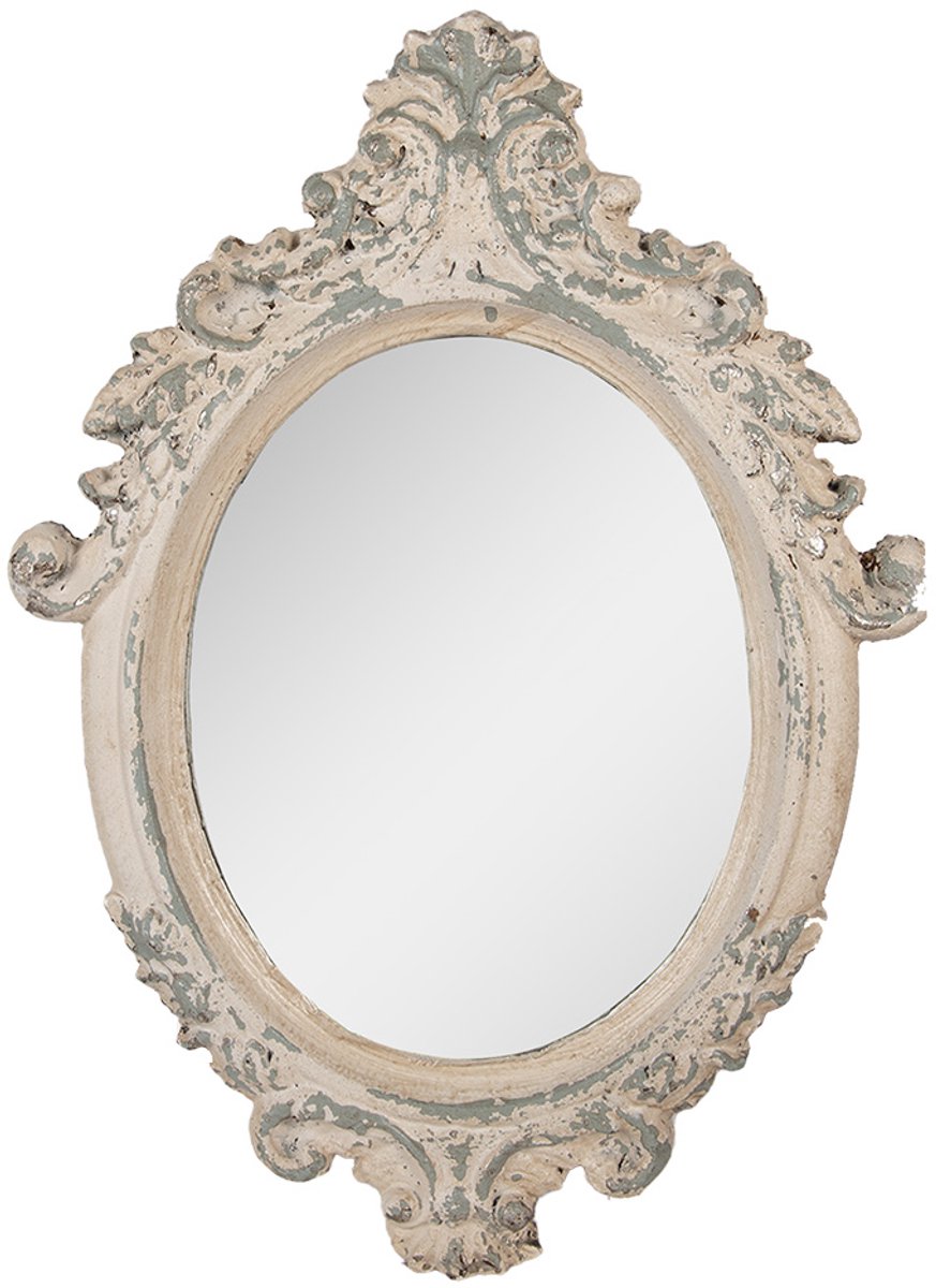 Spiegel 46x3x64 cm Beige Metaal