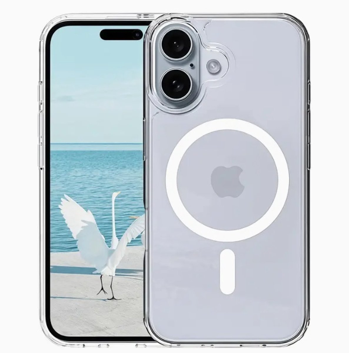 Luxe Magsafe-ondersteunde Back Cover + Screenprotector voor iPhone 16