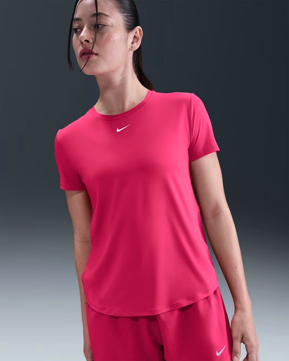 NIKE one classic women’s dri-fit sh Training t-shirt korte mouw dames Rood