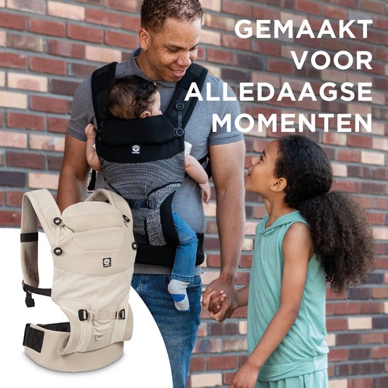 Dooky Draagzak Baby - Baby Carrier Terra Nova Grey - Kinderdrager - Draagzak Peuter en Baby 3,5-15 kg - Ergonomische M-positie - Rugdrager - Verstelbaar en Ademend - Draagzakken - Babydraagzak van Dooky — afbeelding 3
