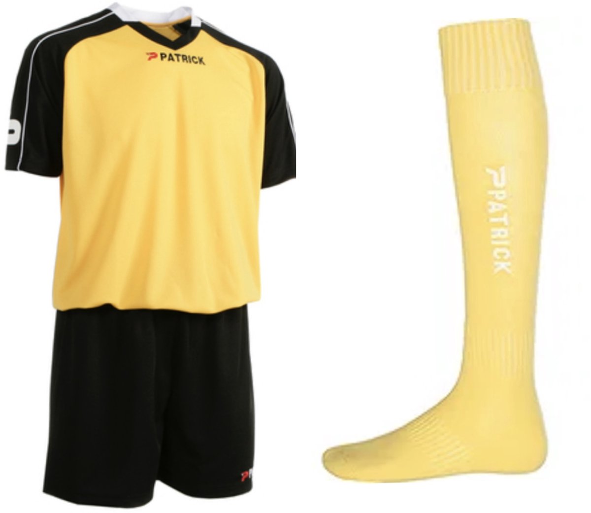 Sportset/Tenue, Geel/Zwart/Wit, Patrick, maat XXL