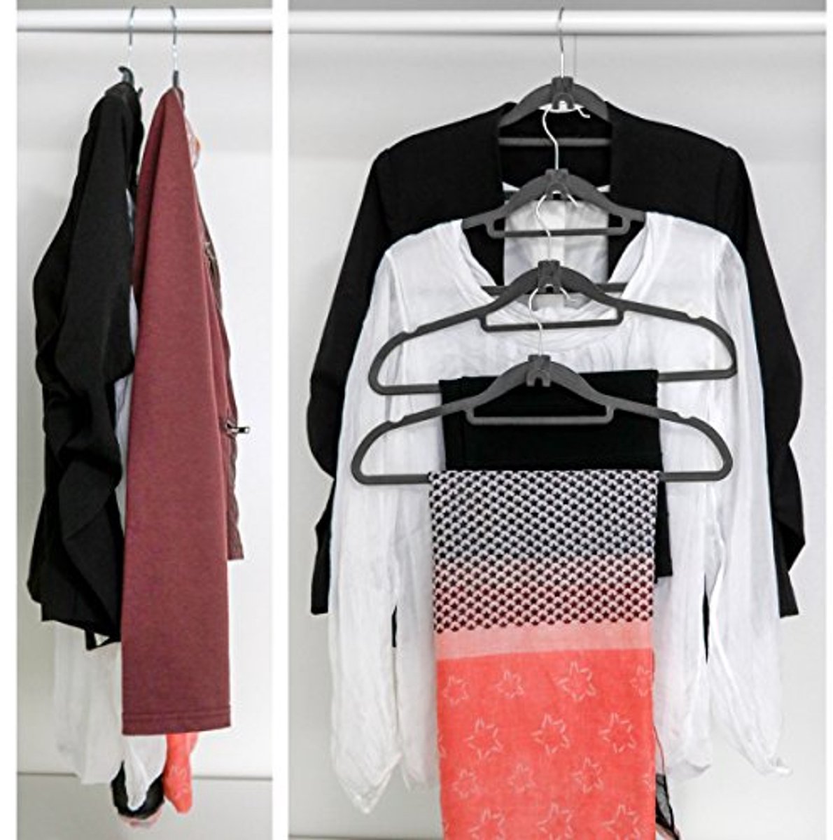 Kleerhangers Set van 20 met Antislip - Ruimtebesparende Organizer voor Kleding