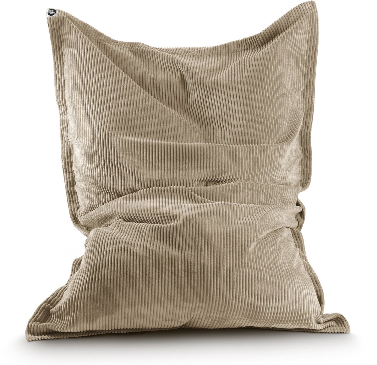 Lumaland Classic XXL Cord Zitzak – Riesen Bean Bag 380L met Zachte Ribstructuur, Indoor Sofa & Sessel voor Woonkamer, Slaapkamer, 140×180 cm beige