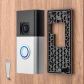 Zelfklevende video-deurbelhouder zonder boren, voor Ring-batterijdeurbel (versie 2024), deurmontageaccessoires voor appartementen, kantoren en woningen (1 verpakking)