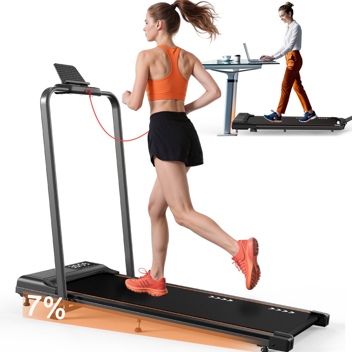 MettleMatic Loopband voor Thuis - Compact Walking Pad - 1-12 - MettleMatic - €139,99