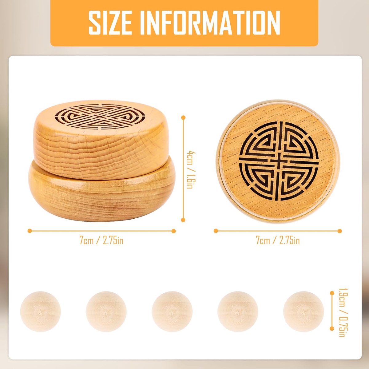 2 Stuks Aromatherapie Diffuser - Houten Diffuser - Essentiële Olie Diffuser - Hout - Aromatherapie Anti-Muggen Aromatherapie Olie Diffuser - Kamergeur - Huismeubilair - Vluchtig - Geur Diffuser - 7 x 7 x 4 cm - Natuurlijke Houtkleur — cadeau in Wonen & Interieur - foto 5