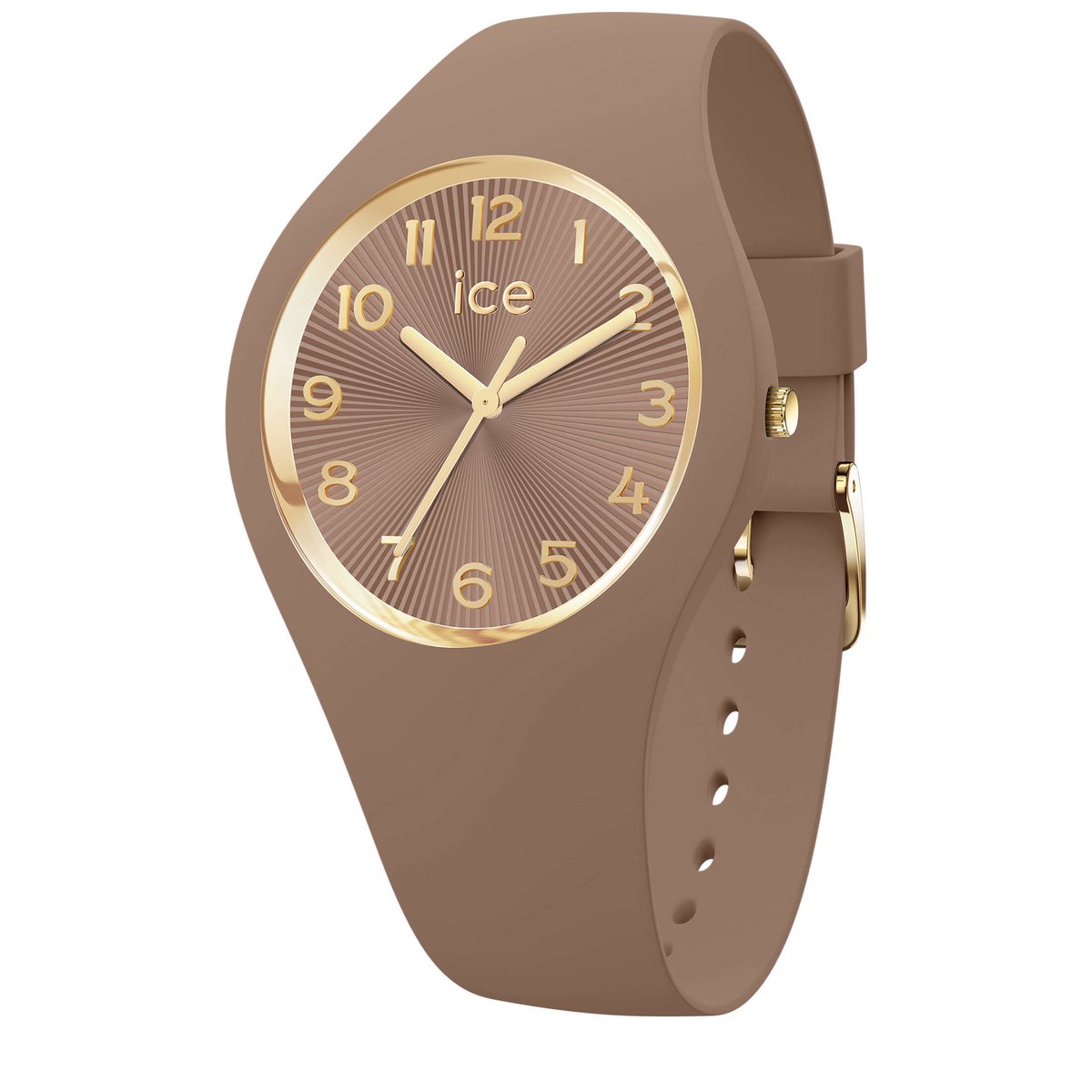 Ice Watch ICE champagne - Mocha 025252 Horloge - Siliconen - Bruin - Ø 37 mm