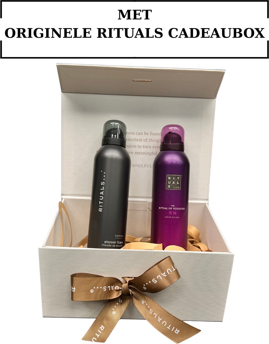 Rituals - Geschenkset - Yozakura Shower Gel 200 ml - Homme Shower Gel 200 ml - Originele RITUALS Cadeaubox