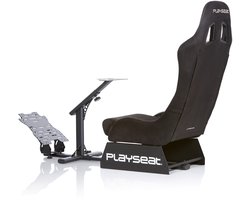 Playseat® Evolution Racestoel - Verstelbare Race Cockpit - Inklapbaar - Alcantara - Zwart