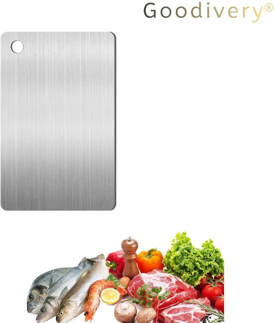 Foto: Goodivery titanium snijplank multifunctionele dubbelzijdige snijplank uit titanium van voedselkwaliteit om de originele smaak van ingredi nten te behouden
