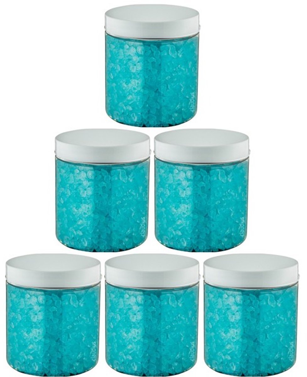 Claudius Badzout Opium - 300 gram - Pot met witte deksel - set van 6 stuks
