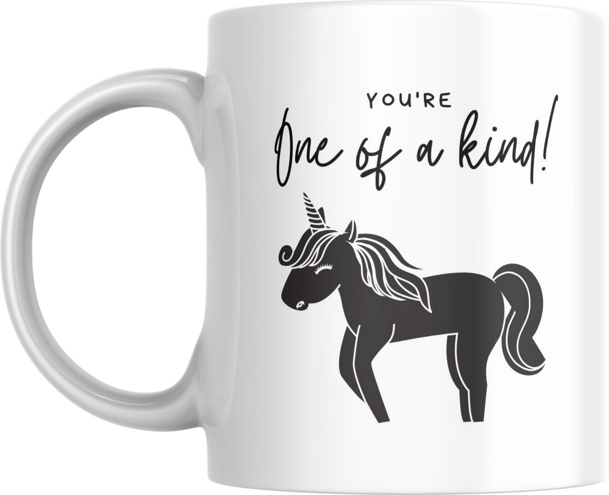Mok 330ml – Unicorn – Dubbelzijdig bedrukt – Cadeau | One of a kind!