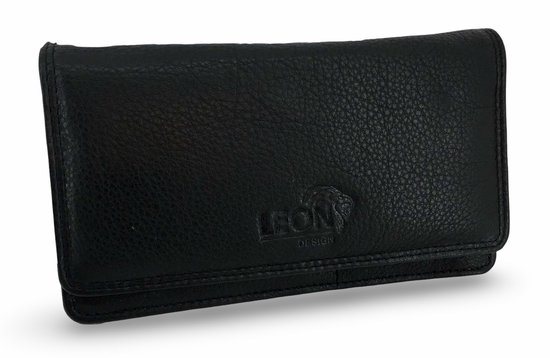Portemonnee - Portemonnee dames - Portefeuille dames - Beurs - Dames portemonnee - Dames portemonnee leer - Cadeau - Vrouwen cadeautjes - Cadeau voor vrouw - Kado vrouwen - Kado vrouwen verjaardag - Cadeau voor vriendin - Portemonnee Dames Zwart Leer