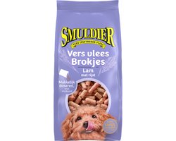 Smuldier Vers vlees Brokjes Lam met Rijst | 24 st. | compleet | diepvries hondenvoer | vers vlees