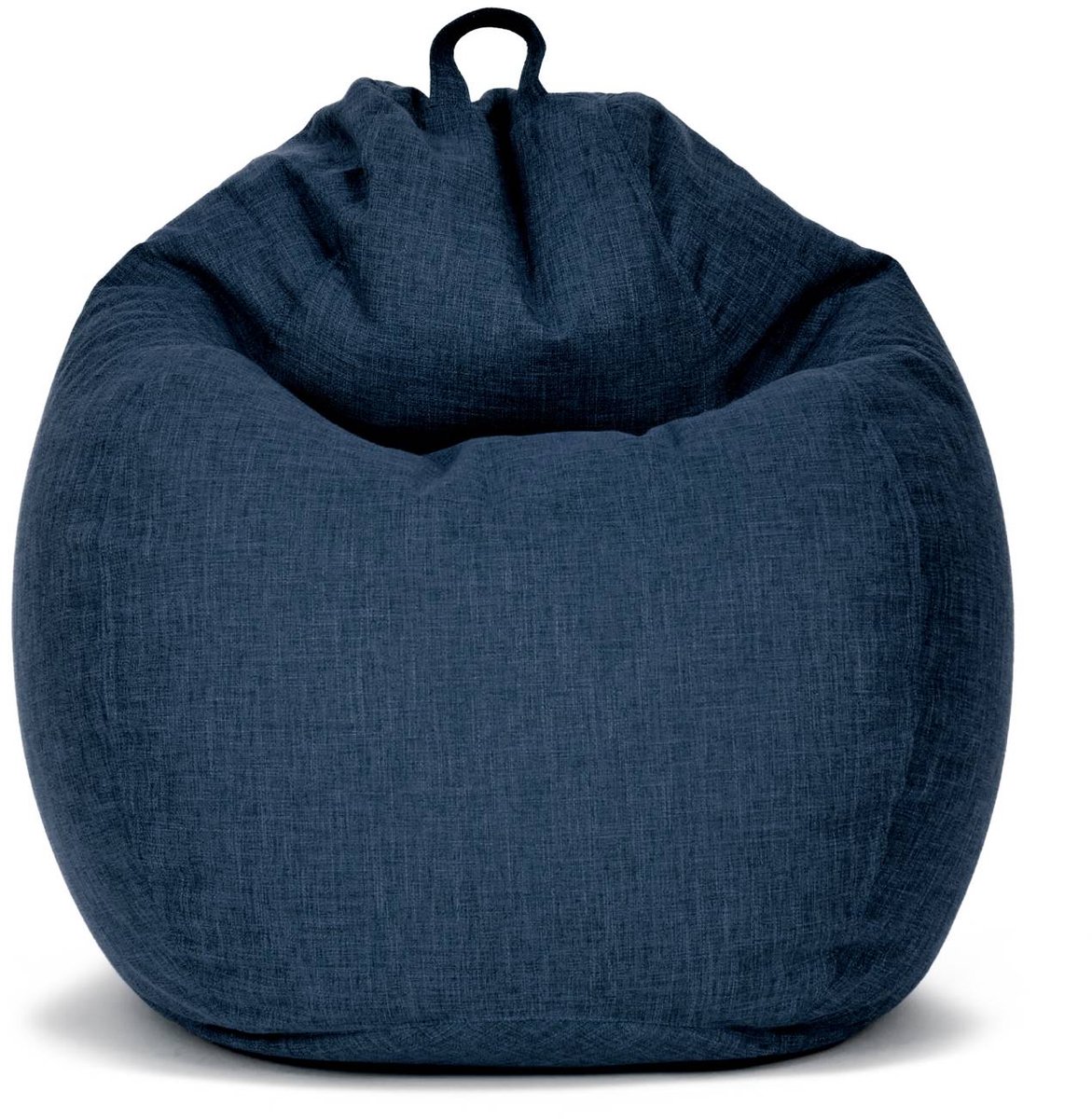 Green Bean® Indoor XXL zitzak "Home Linen" met 300 liter EPS-korrelvulling, knuffelbaar, zacht, wasbaar - Donkerblauw