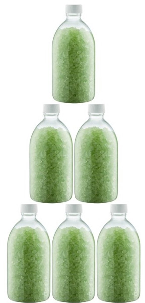 Claudius Badzout Eucalyptus - 600 gram - Fles met witte dop - Set van 6 stuks