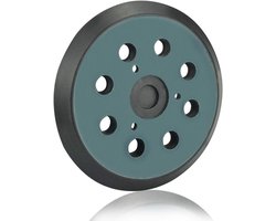 125mm Schuurzool, 8-gats Schuurschijven, 5-inch Schuurzool voor Makita BO 5010, 5030, 5031, 5041, DeWalt DW420, DW421, Porter Cable 390, 382, ​​343 (Zwart)