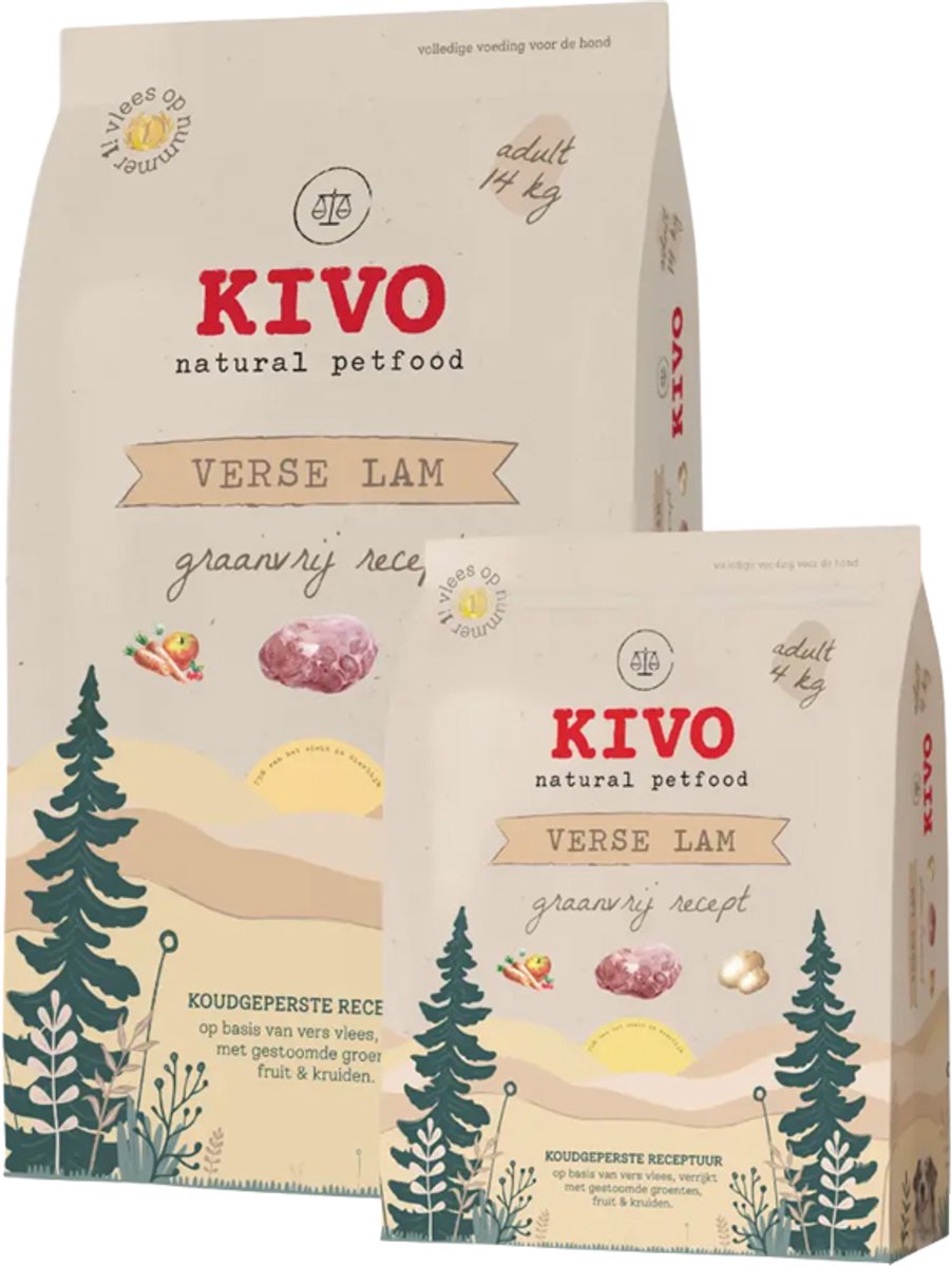 Kivo Verse Lam Graanvrij - 2 x 14 kg