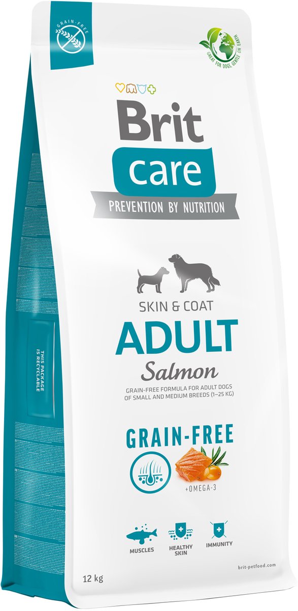Brit Brit Care Grain-Free Adult Skin & Coat Zalm - Hondenvoer - 3 kg